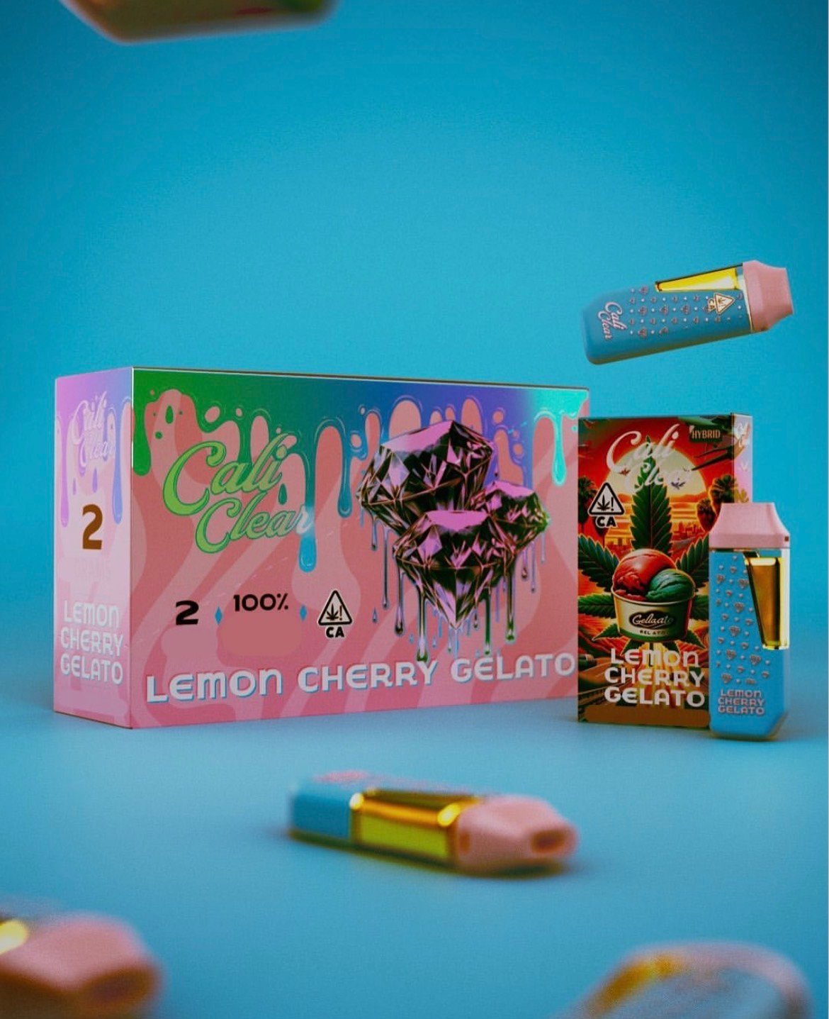 Cali Clear Lemon Cherry Gelato