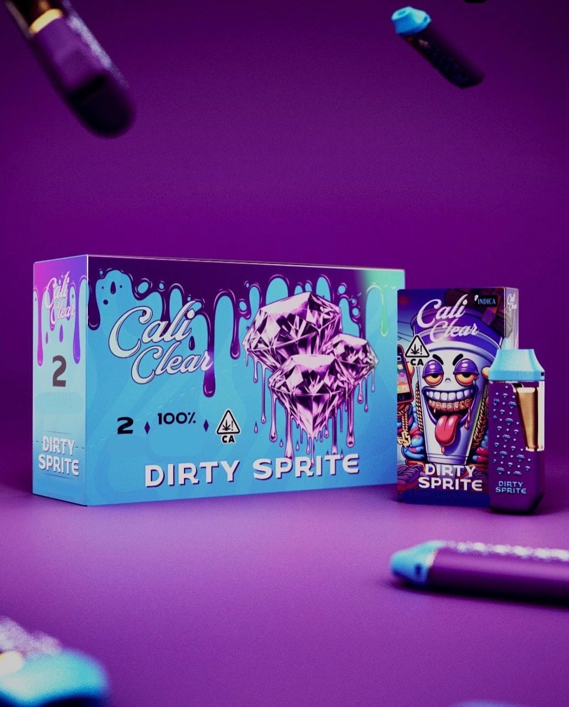 Cali Clear Disposable Dirty Sprite